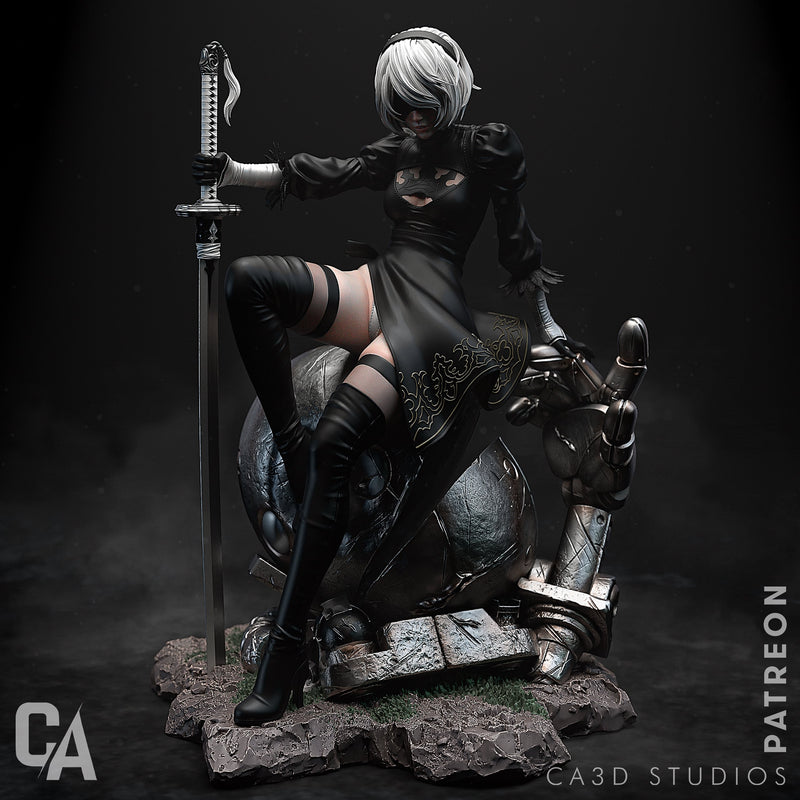 2B Resin Statue - Design 2 - view 2