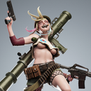 Tank Girl Resin Statue - view 2