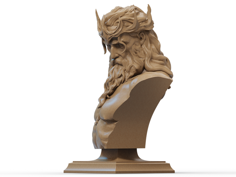 Hades Resin Bust - Design 2 - view 2