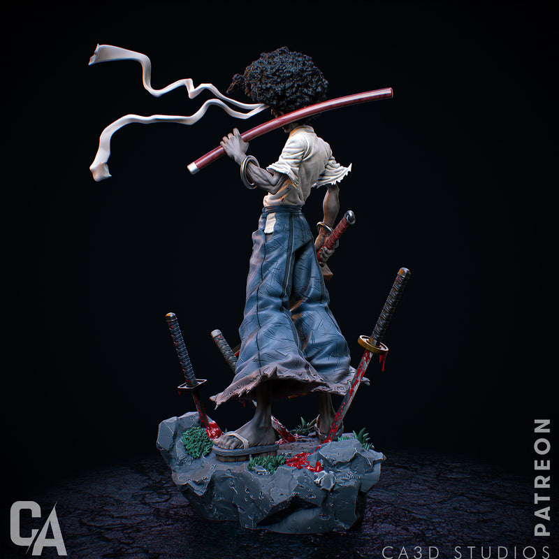 Afro Samurai Resin Statue - view 3