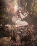 Fairy Blossom Resin Statue - view 2