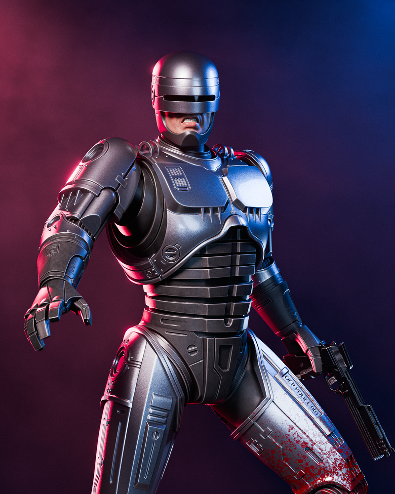 Robocop Resin Statue - view 3