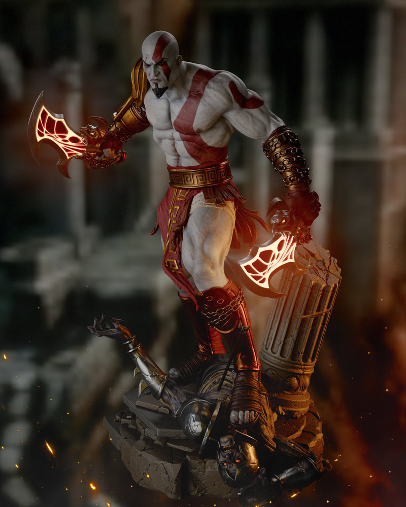 Kratos Resin Statue - Design 2 - view 2