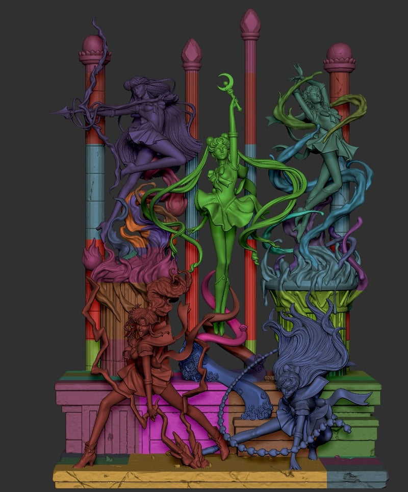 Sailor Moon Resin Diorama - view 8
