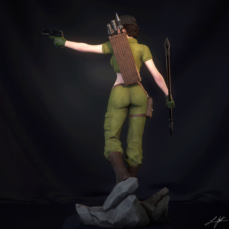 Lady Jaye Resin Statue - view 4
