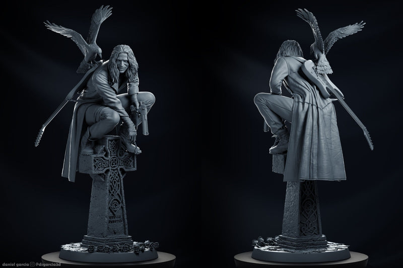 The Crow Resin Statue - view 8