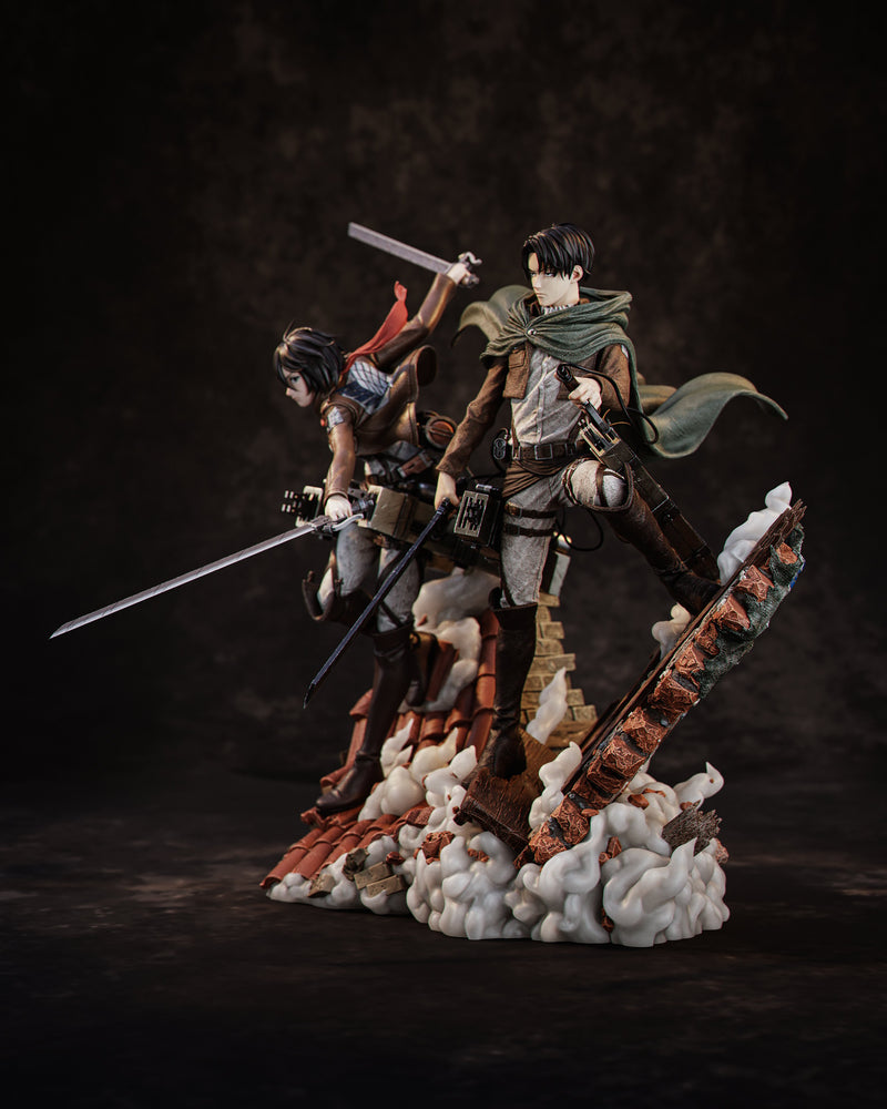 Mikasa and Levi Resin Diorama - view 3