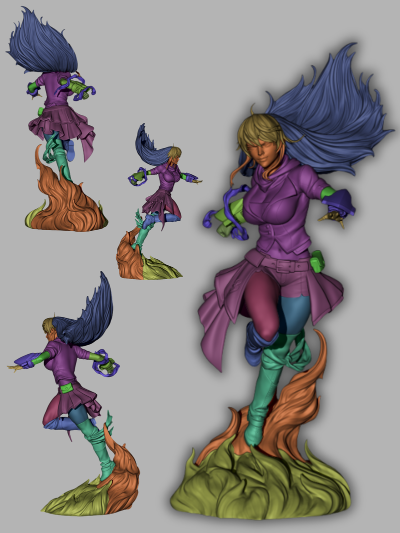 Yang Xiao Long Resin Statue - view 6
