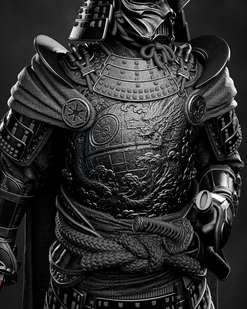 Darth Vader Samurai Resin Statue - view 2