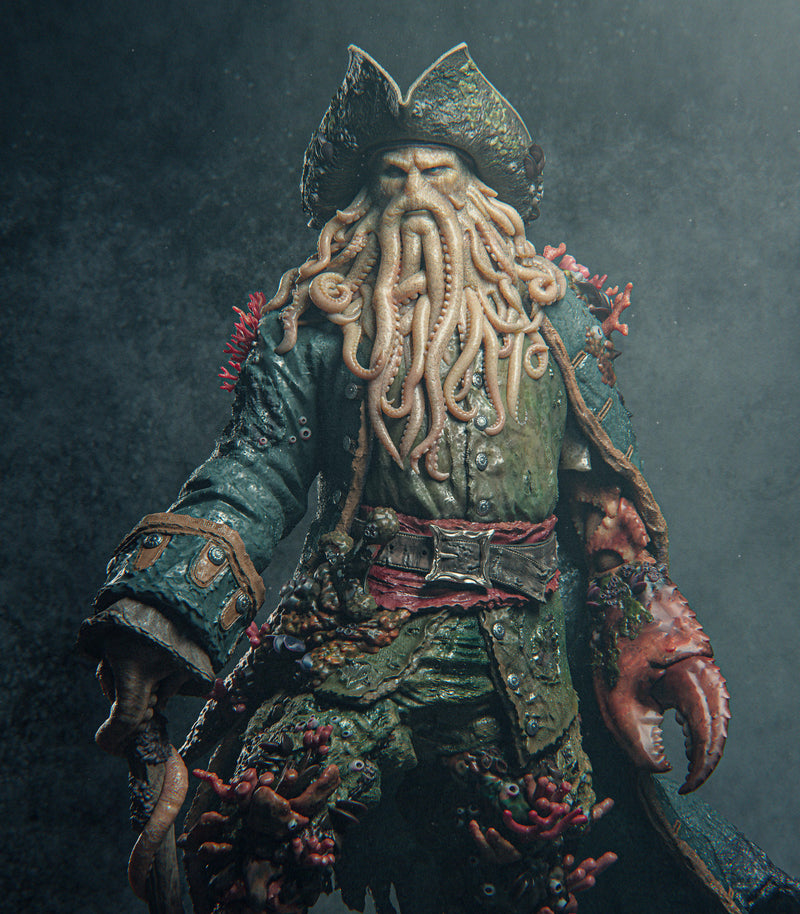 Davy Jones Resin Statue - view 1