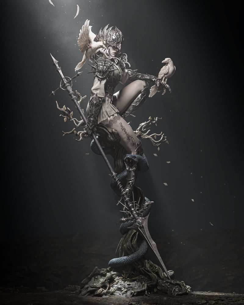 Lenora Queen of Crows Resin Statue - view 1