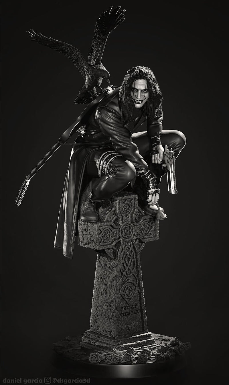The Crow Resin Statue - view 5