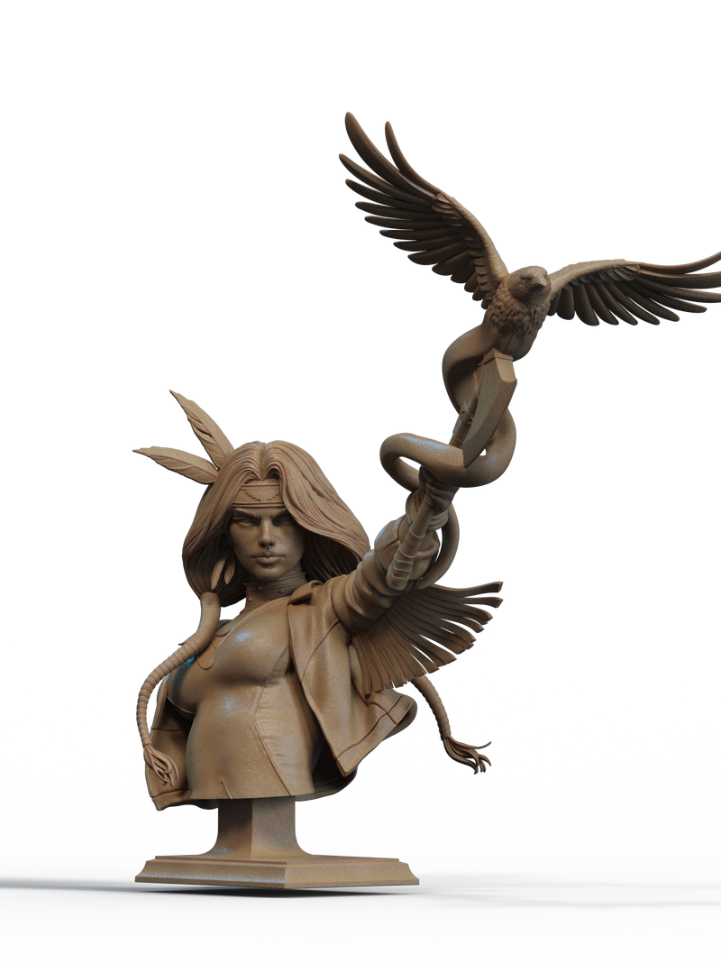 Dani Moonstar Mirage Resin Bust - view 2