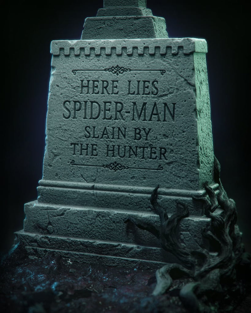 Symbiote Spiderman Resin Statue - view 6