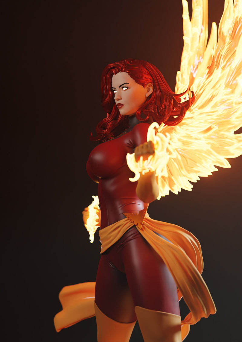 Dark Phoenix Resin Statue - view 6