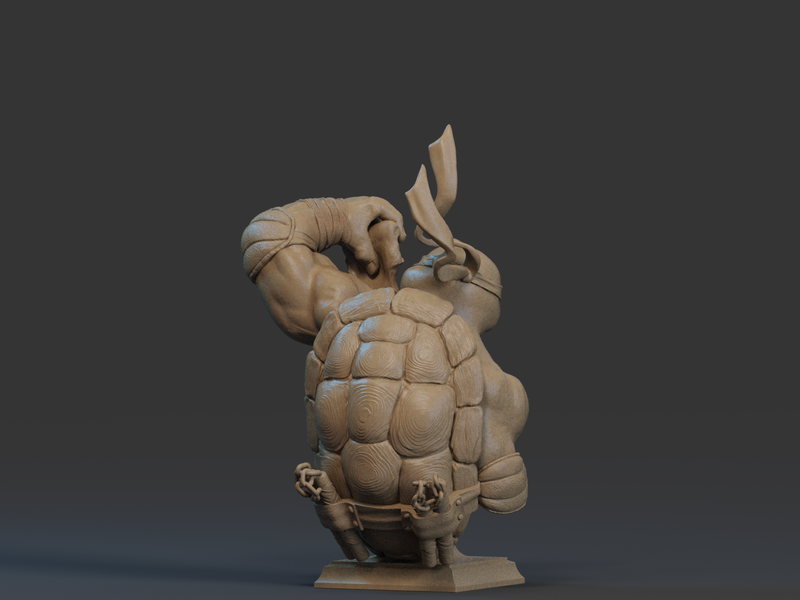 Michelangelo Resin Bust - view 4