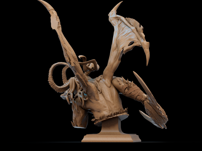 ILLIDAN Resin Bust - view 2