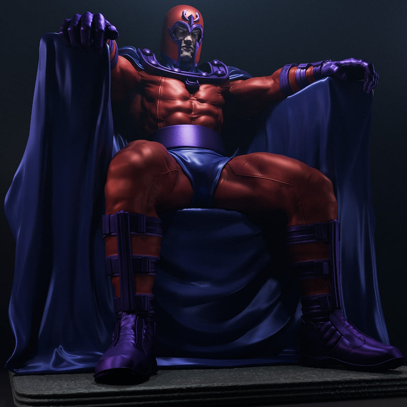 Magneto Resin Statue - view 2