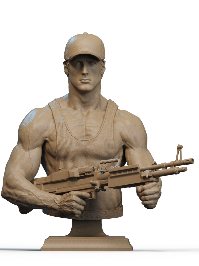 Rambo, Cobra and Hawk Resin Bust - view 3