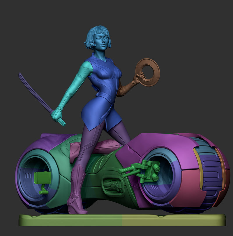 Quorra Resin Statue - view 3