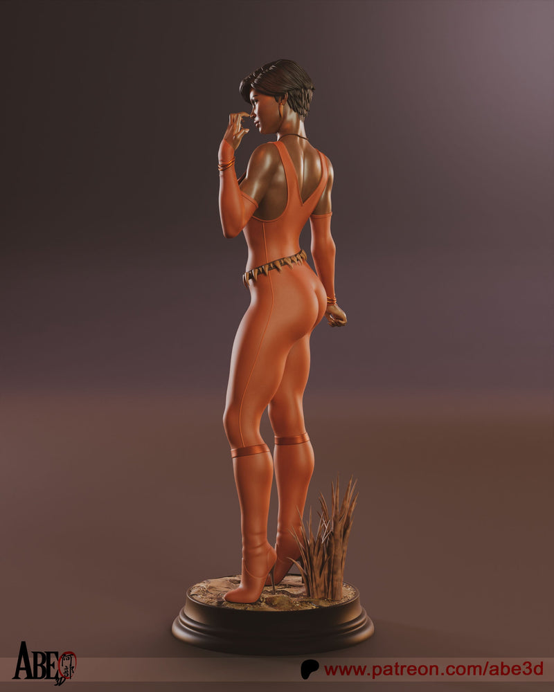 Vixen Resin Statue - view 2