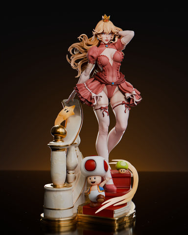 Princess Peach Resin Statue - view 1