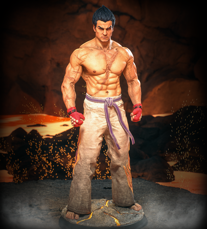 Kazuya Resin Statue - view 2