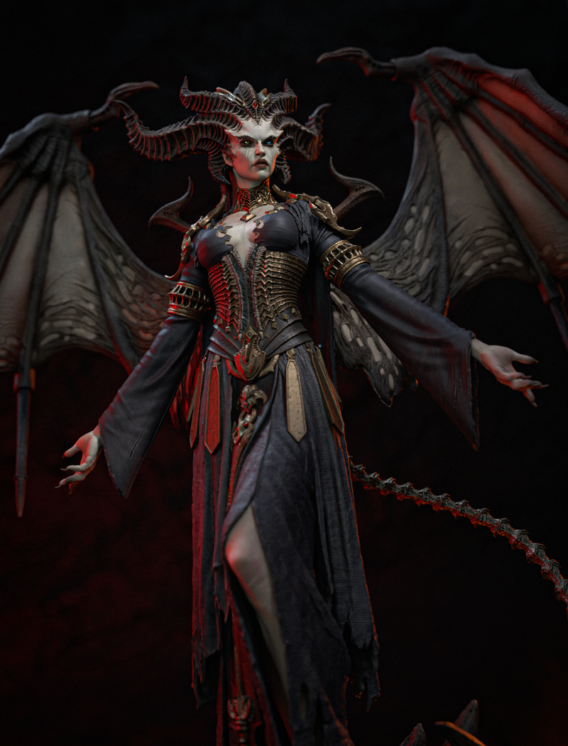 Lilith Resin Statue - Design 2 - view 2