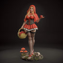 Red Riding Hood Resin Statue - view 1