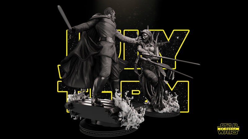 Star Wars Asajj Ventress Statue | Sculpture | Model Kit