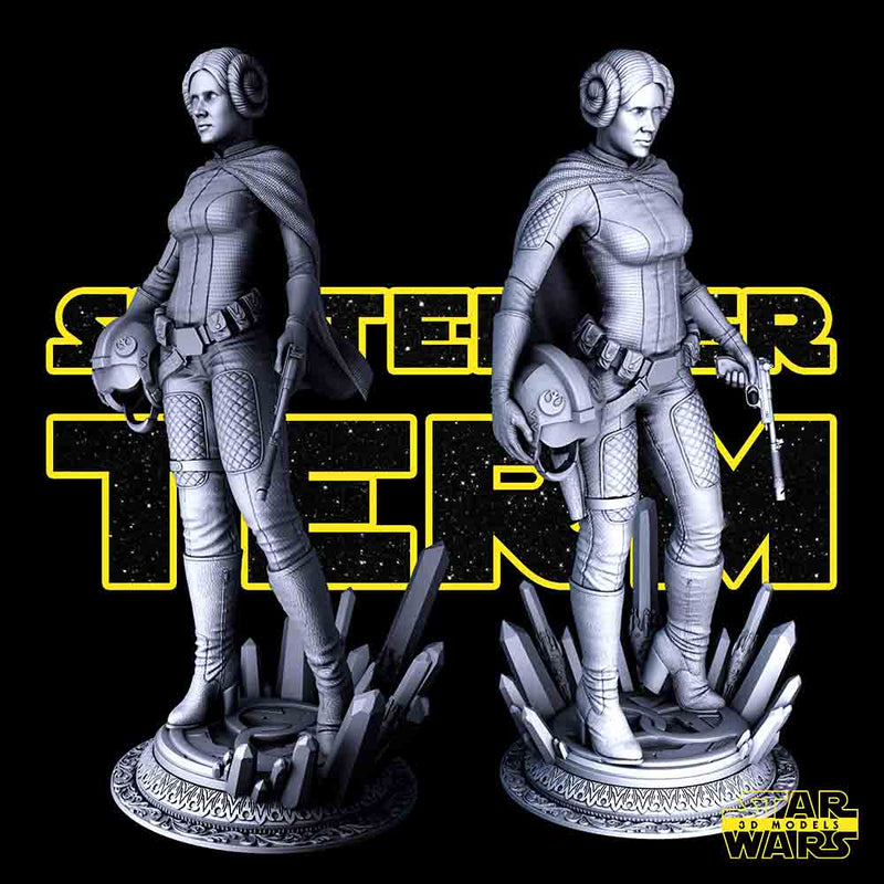 Star Wars Leia Statue | Sculpture | Model Kit