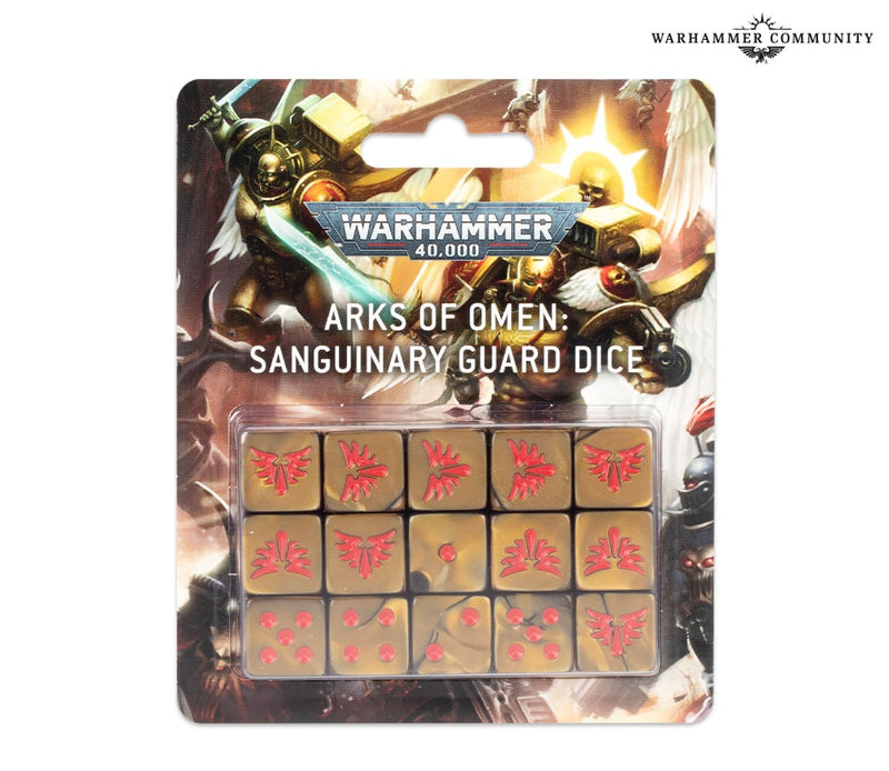Warhammer 40k: Arks of Omen - Sanguinary Guard Dice Set