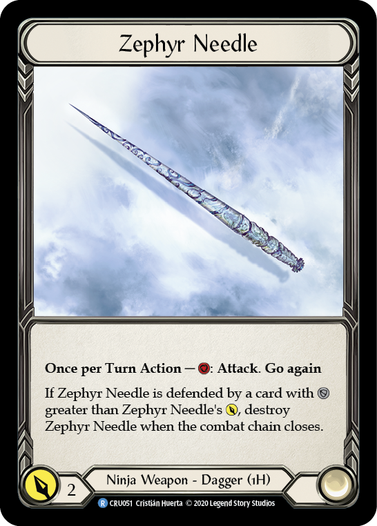 Zephyr Needle [CRU051] 1st Edition Cold Foil - Cape Fear Collectibles