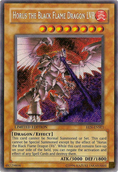 Yu-Gi-Oh! - Horus The Black Flame Dragon LV8 (EEN-ENSE1) - Elemental Energy  - Limited Edition - Secret Rare