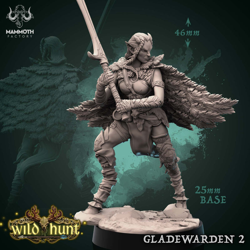 Gladewarden (2)  | DnD Miniature | TTRPG Miniature