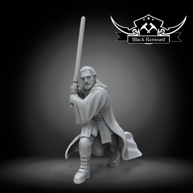 Mystical Grey Warrior | Star Wars Legion Proxy | RPG | Miniature