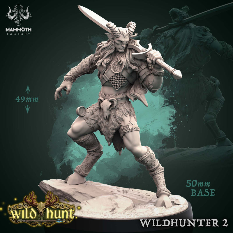 Wild Hunter (2)  | DnD Miniature | TTRPG Miniature