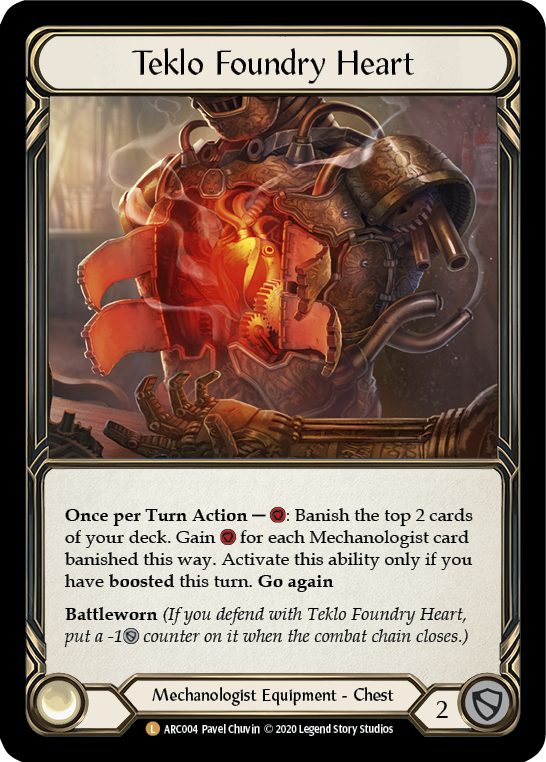 Teklo Foundry Heart [ARC004] Unlimited Edition Rainbow Foil - Cape Fear Collectibles