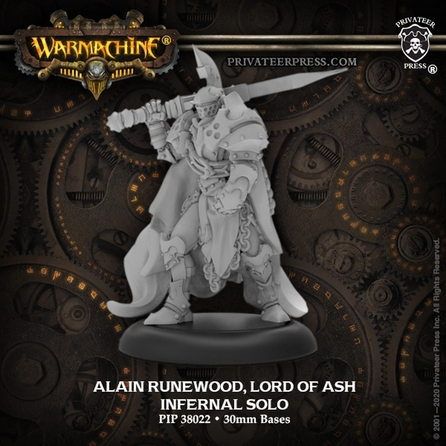 Alain Runewood, Lord of Ash- Infernal Solo (metal)