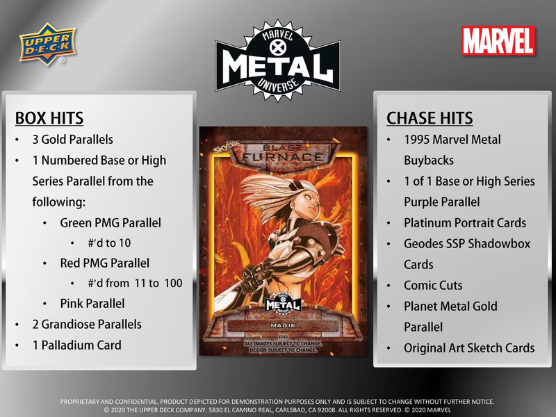 Marvel X-Men Metal Universe Trading Cards Pack (Upper Deck 2021)