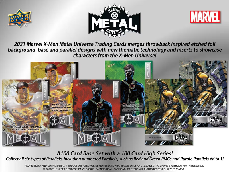 Marvel X-Men Metal Universe Trading Cards Box (Upper Deck 2021)