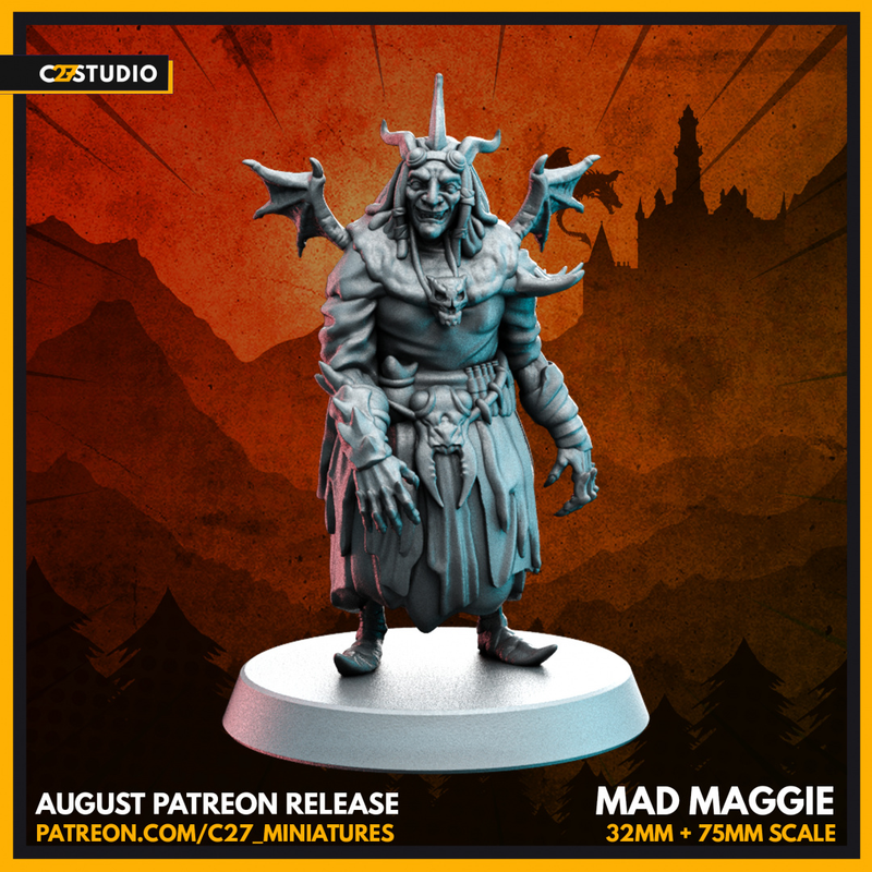 Mad Maggie / 32mm / 1 Inch Base
