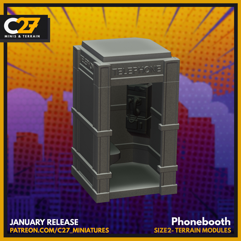 City Phonebooth (Size 2 Terrain Scatter)