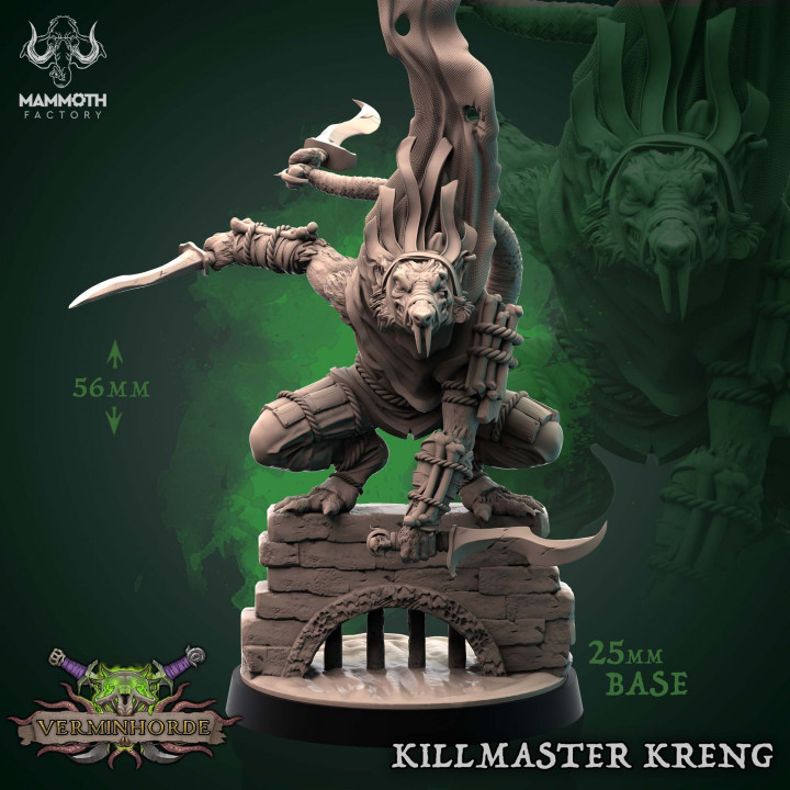 Killmaster Kreng | DnD Miniature | TTRPG Miniature