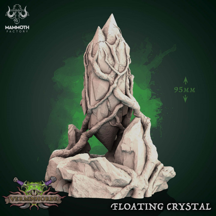 Floating Crystal | DnD Miniature | TTRPG Miniature