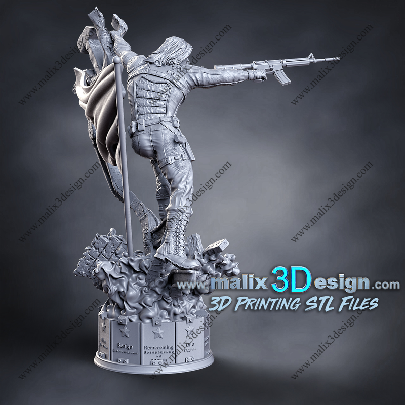 KRATOS Resin Statue Model Kit - 1/10 Scale Sculpture