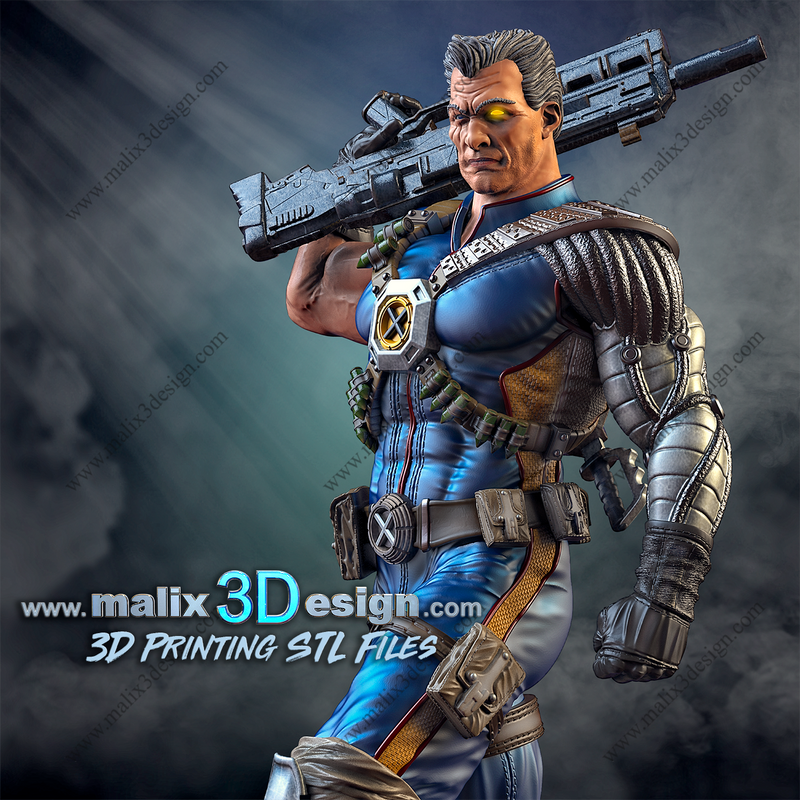 Cable Resin Statue Model Kit - 1/10 Scale Sculpture