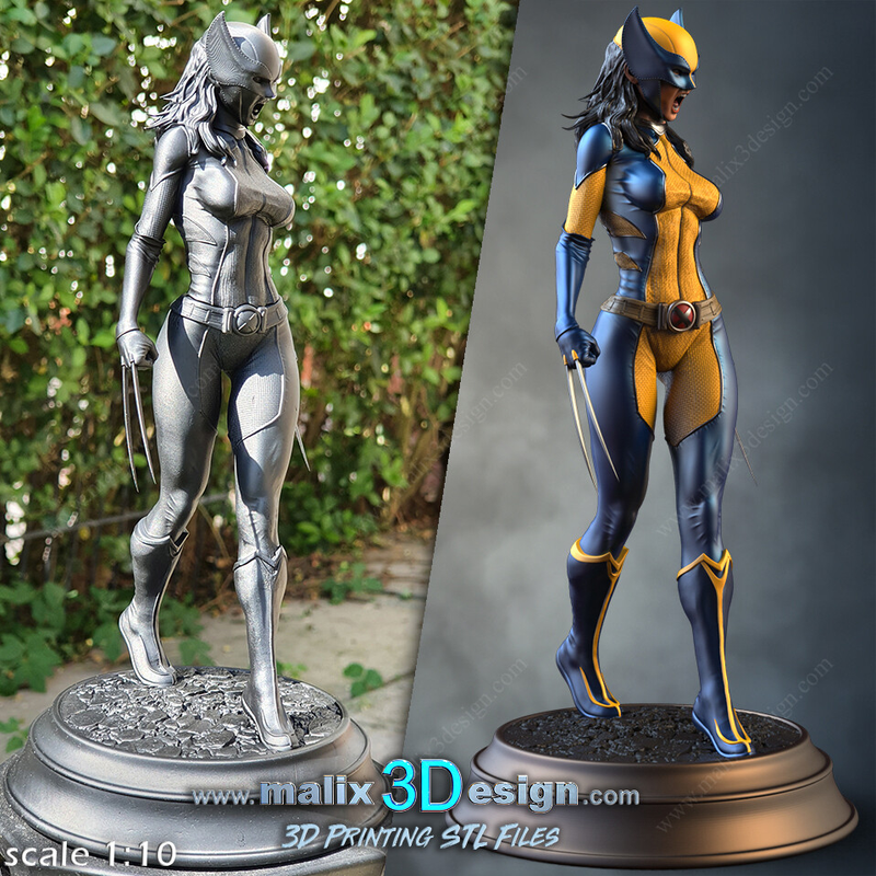 X - 23 (Laura Kinney) Resin Statue Model Kit - 1/10 Scale Sculpture