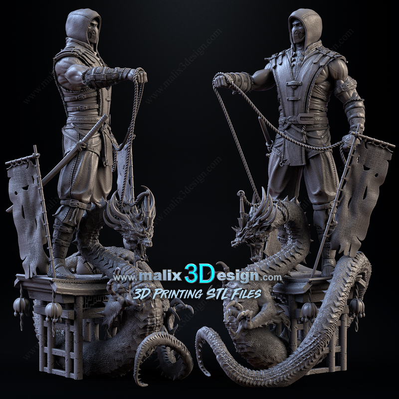 Scorpion Resin Statue Model Kit - 1/10 Scale Sculpture