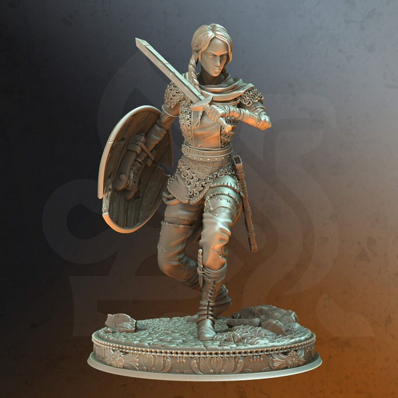 Shield-maiden - Freya The Fearless | DM Stash | DnD | Fantasy Miniature